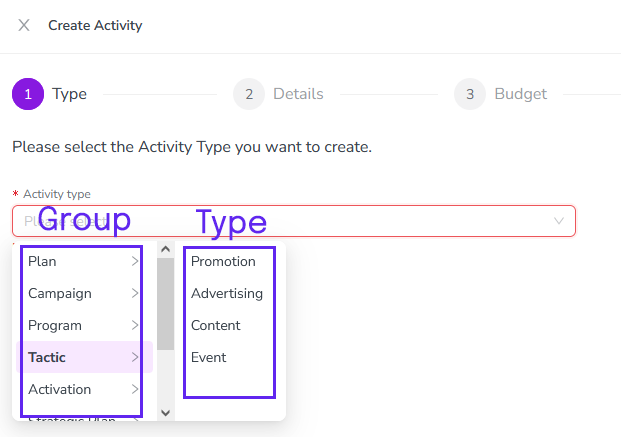 Acti Select Type