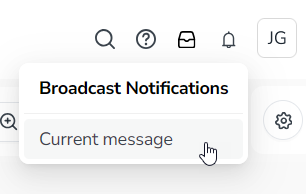 Broadcast notification7