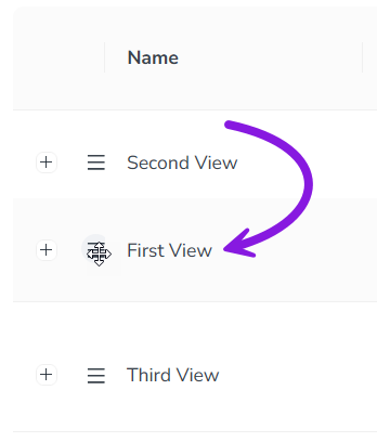 Change View Order