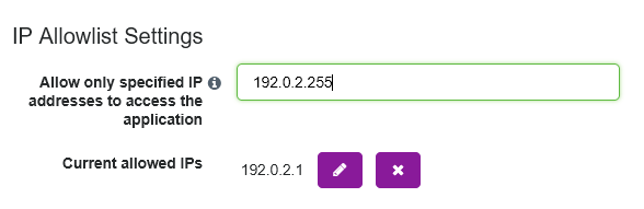 Ip allow list add new ip Ip allow list add new ip