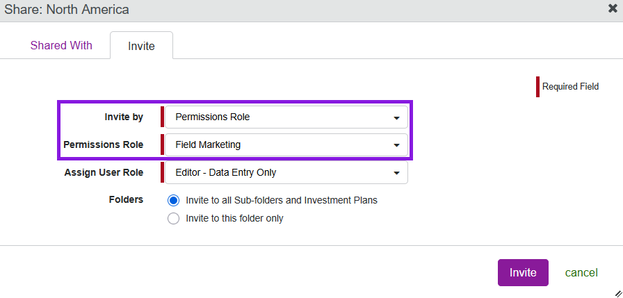 Invite by permissions role Invite by permissions role