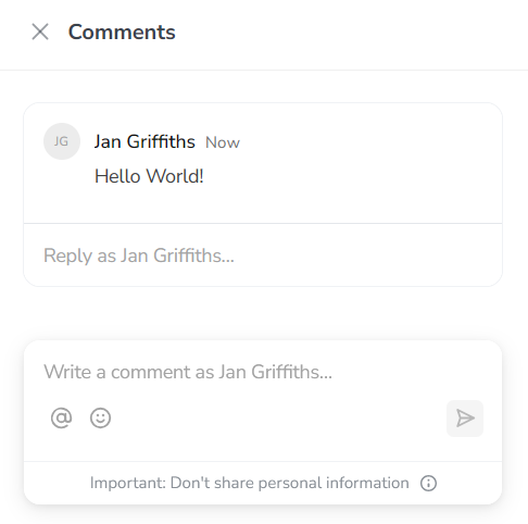 New Comment New Comment
