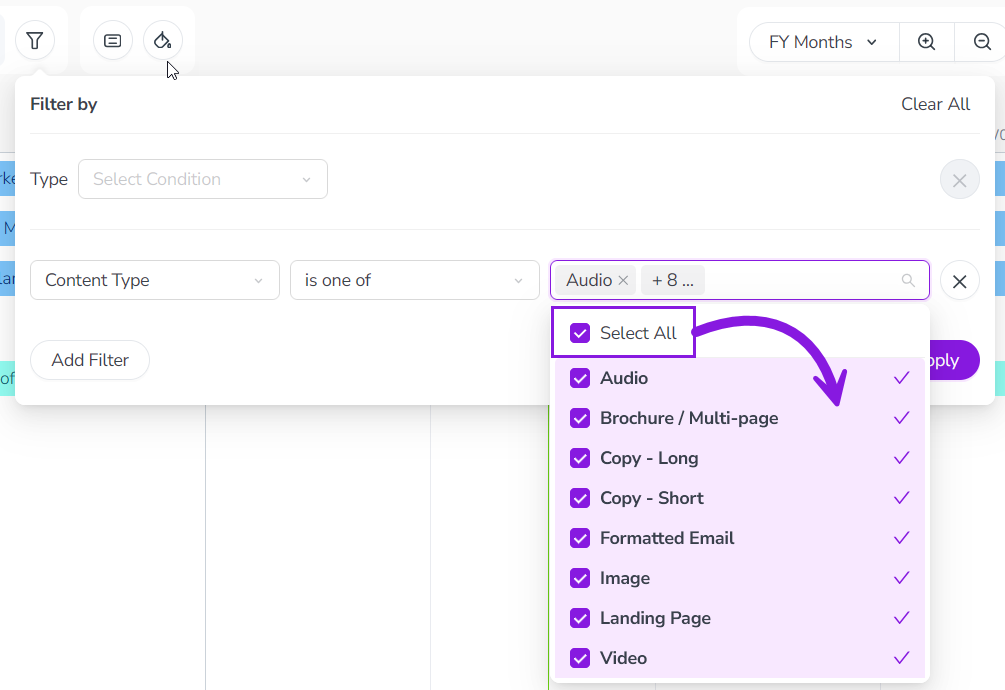 Select all attribute filter Select all attribute filter