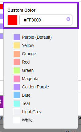 Timeline Visuals Custom Color Timeline Visuals Custom Color